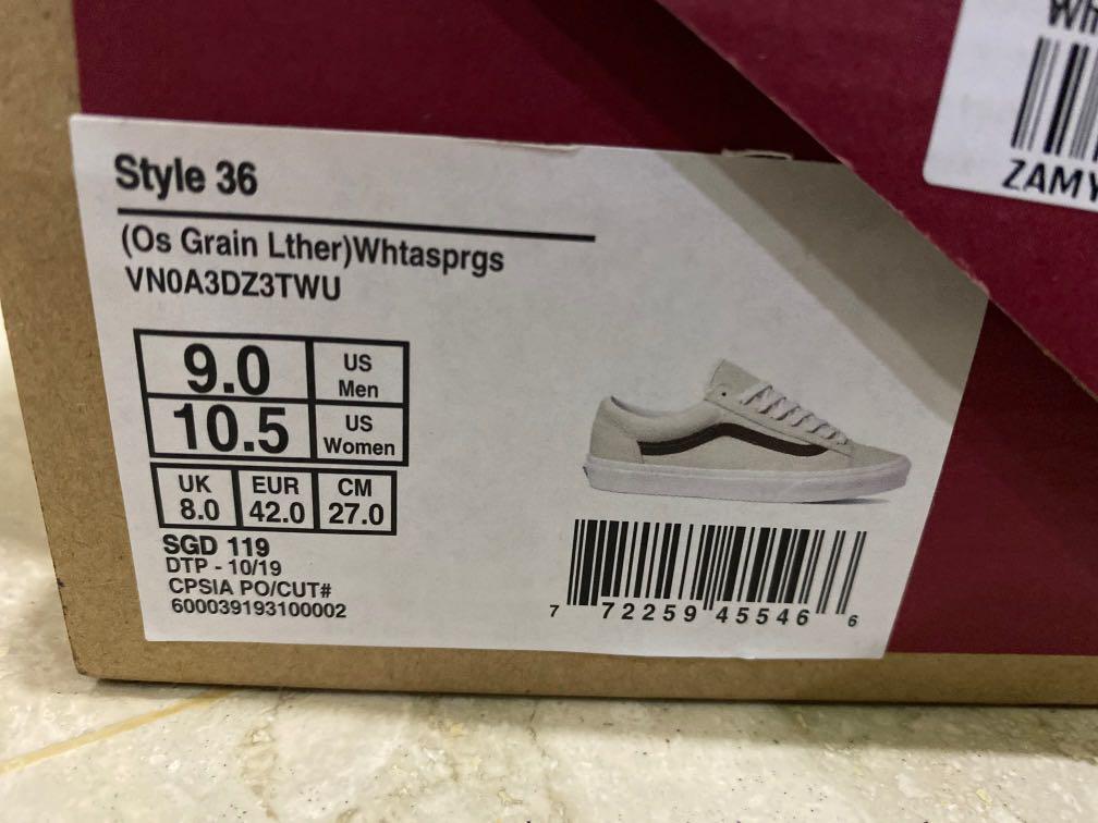 vans os grain leather