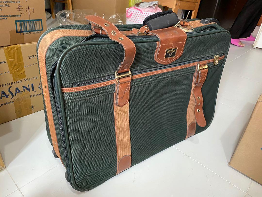 Vintage antler suitcase sale