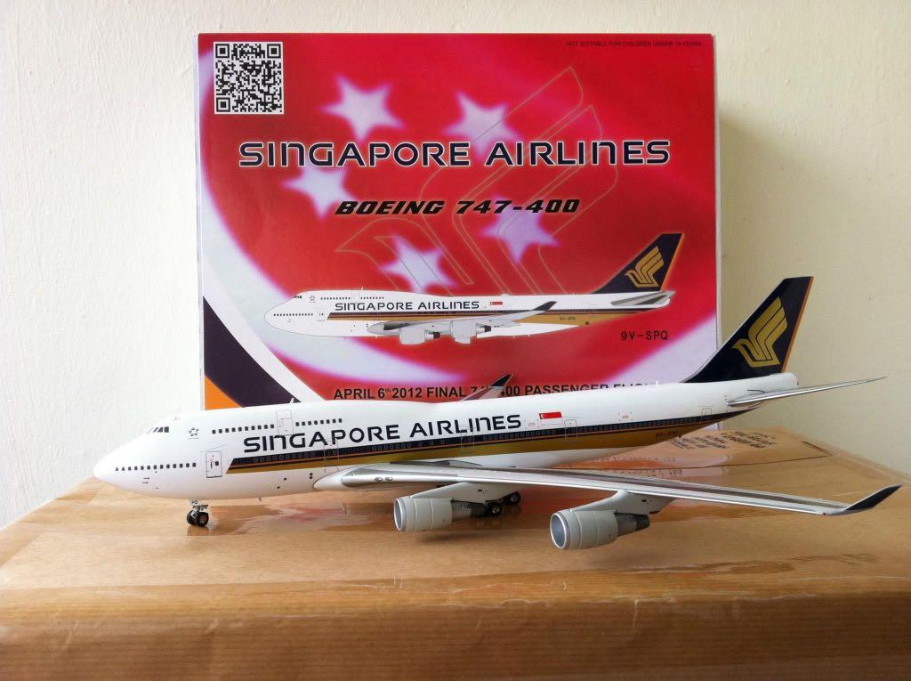 贈与 1:200模型 Singapore Airlines Boeing747-400 compoliticas.org