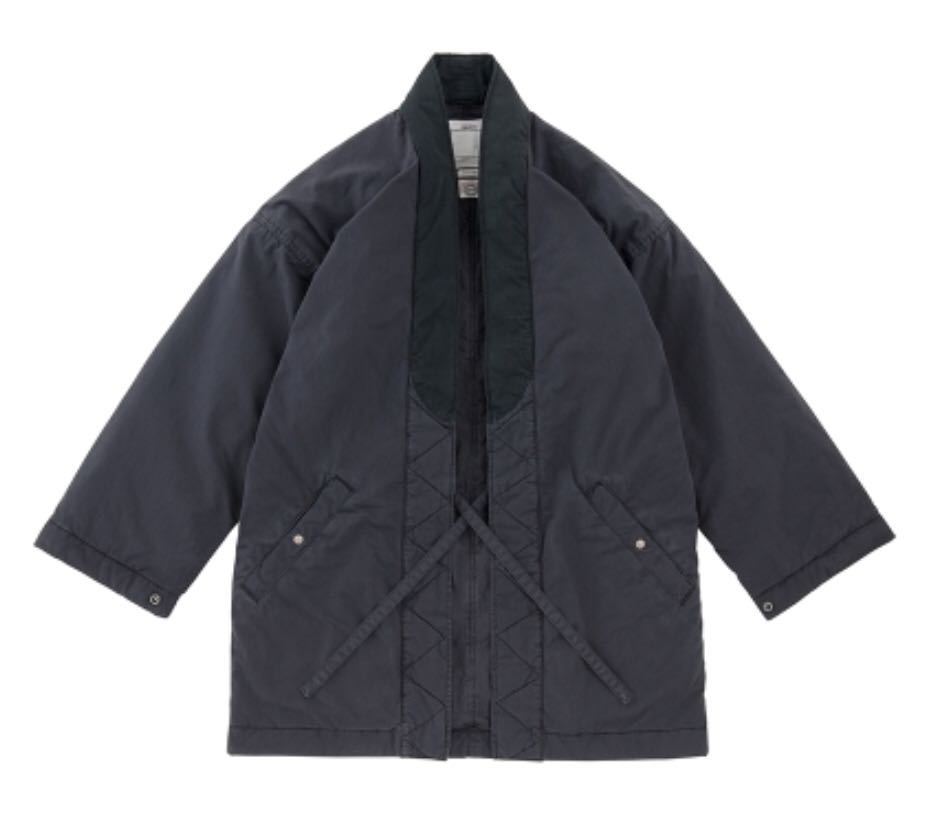 18AW VISVIM DOTERA MIL COAT(GIZA C/NY) BLACK, 男裝, 外套及 