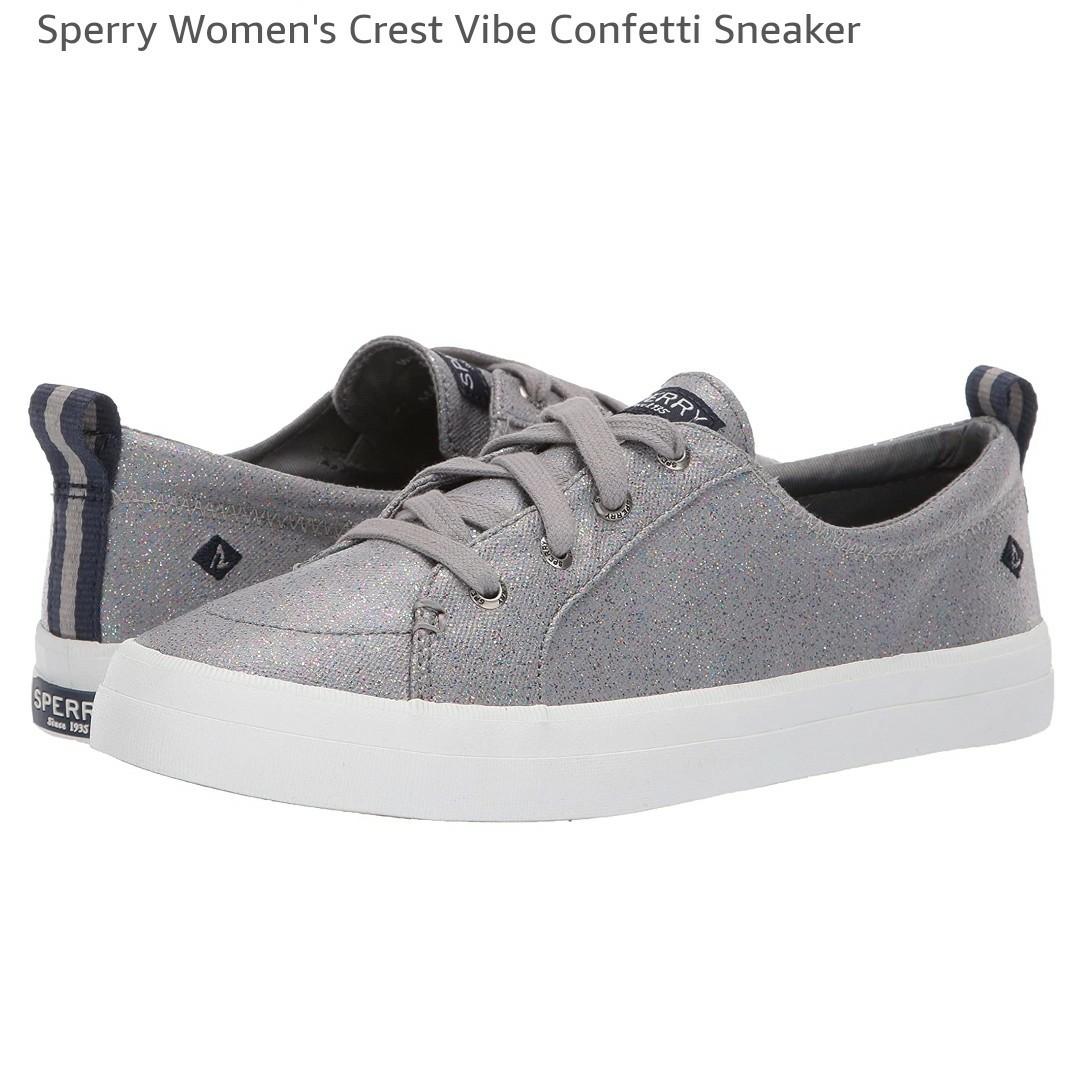 grey sperry women's sneakers