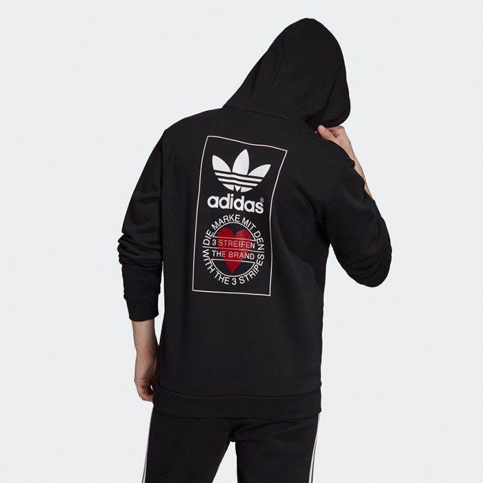 adidas originals valentines hoodie, Men's Fashion, Tops u0026 Sets, Hoodies on  Carousell