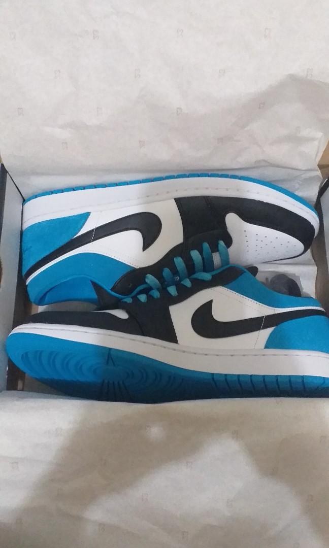Air Jordan 1 Low SE-Black Laser/Blue white, Men's Fashion, Footwear,  Sneakers on Carousell