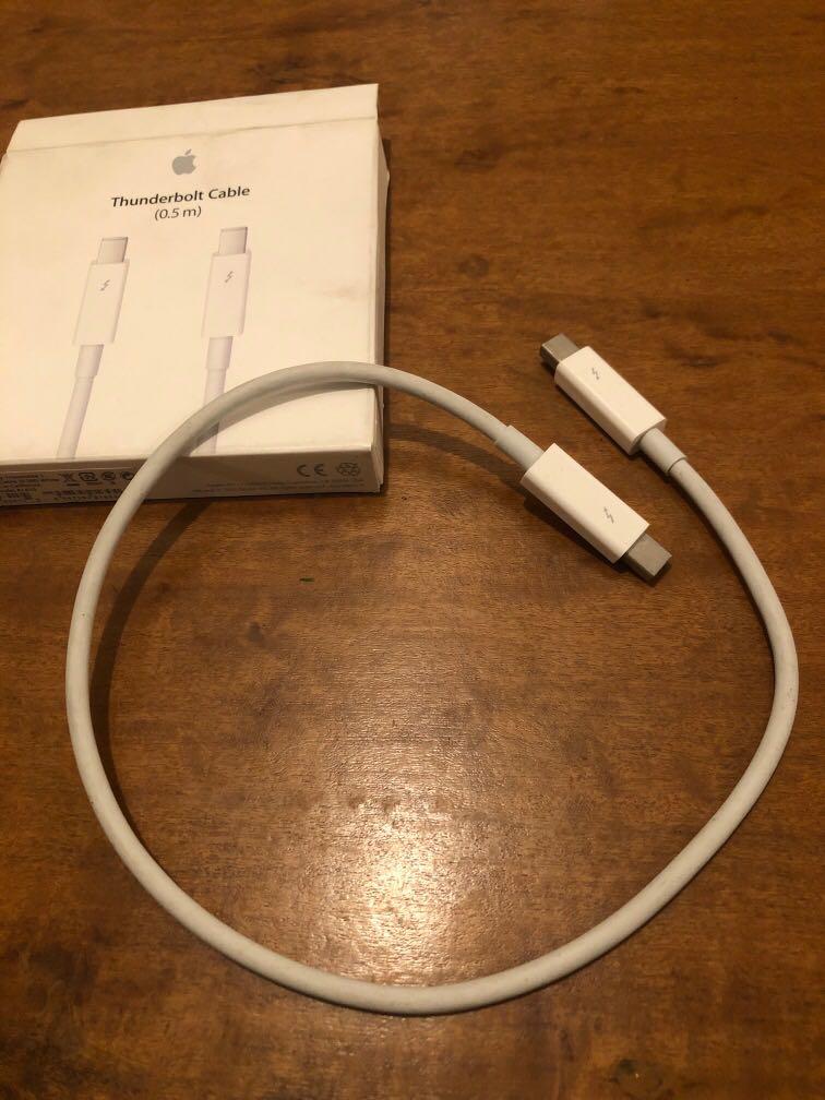 Apple Thunderbolt Cable 0 5m Electronics Computer Parts Accessories On Carousell