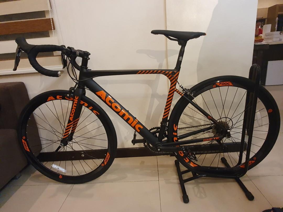 Atomic Road Bike Carbon Fork Shimano Claris Sports Equipment