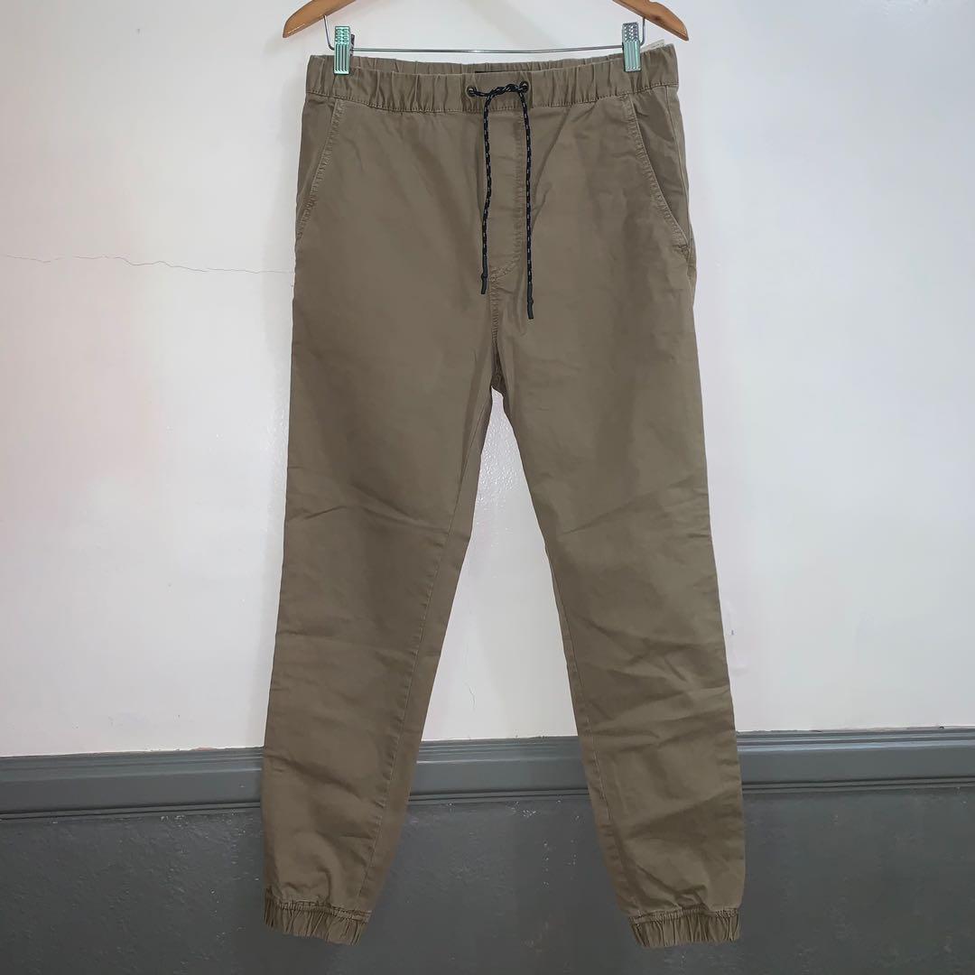 ae khaki joggers
