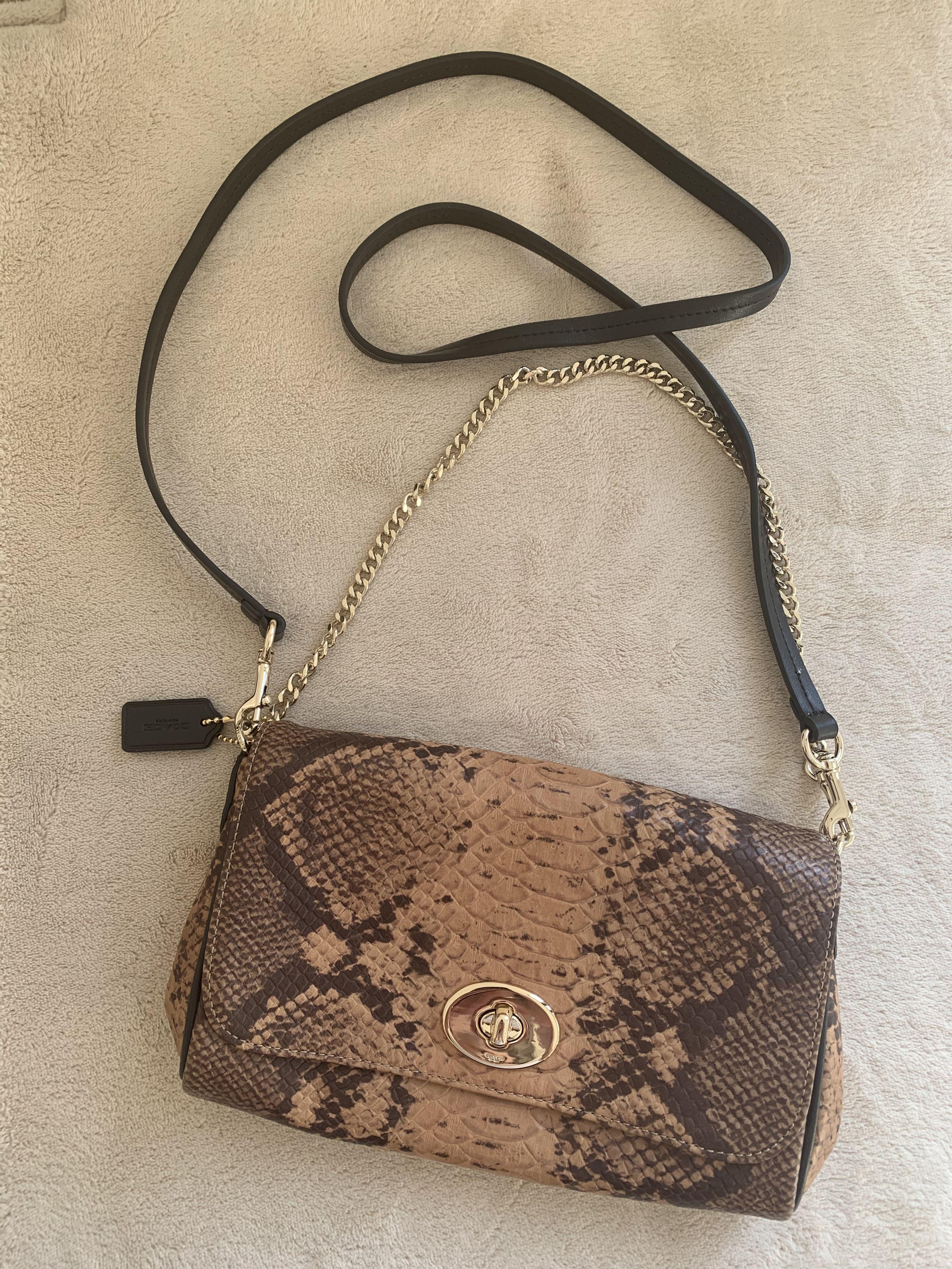 Coach snake purse sale