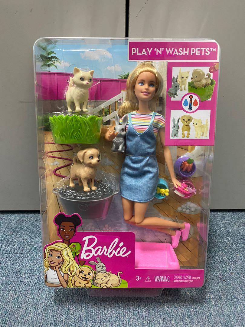 barbie play n wash pets