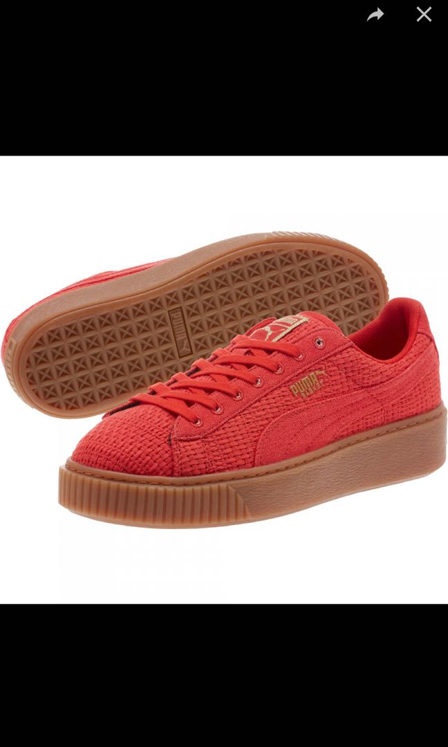 puma basket platform leopard