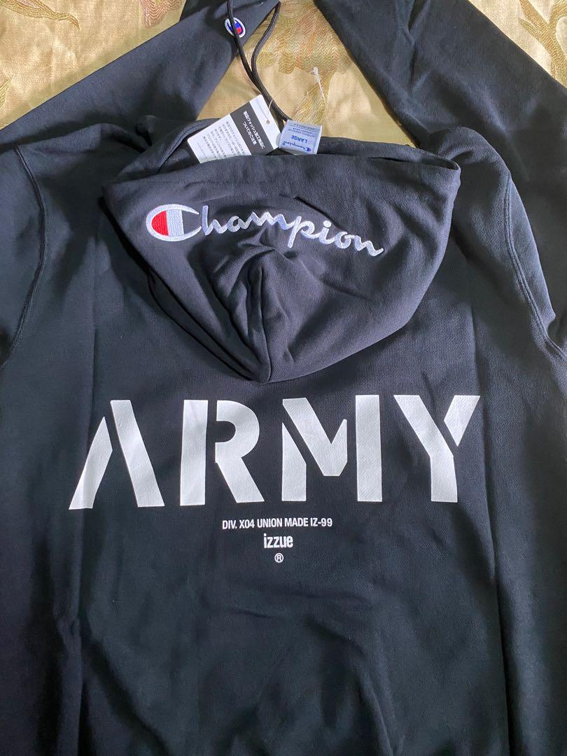 Champion hoodie x Izzue Army
