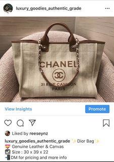 Chanel Canvas Tote Bag