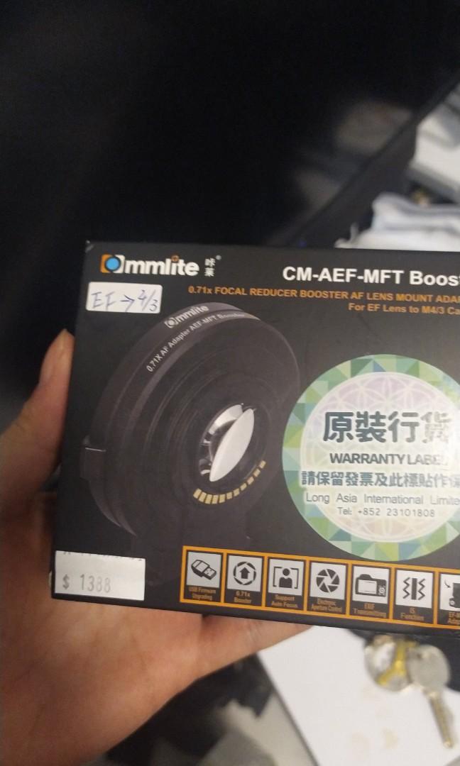 Commlite Cm Aef Mft Booster Canon Ef Lens To Micro Four Thirds 0 71x Speed Booster Autofocus Adapter 攝影器材 Carousell
