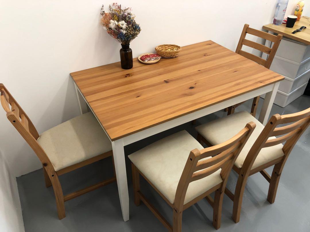Dining Table Set Good Dining table set (good condition), Furniture & Home Living, Furniture ...