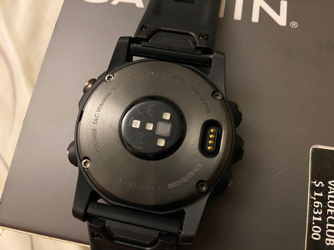 Garmin Fenix 5X Plus Sapphire Gray DLC Titanium Mobile Phones