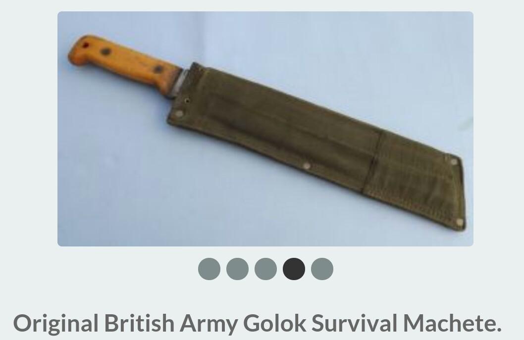 GOLOK MARTINDALE BRITISH ARMY, Hobbies & Toys, Collectibles & Memorabilia,  Vintage Collectibles on Carousell