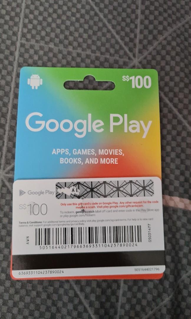 Google Play S 100 Tickets Vouchers Vouchers On Carousell