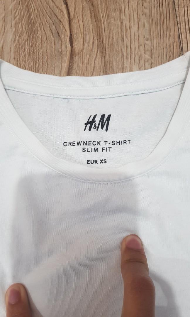 H and m online slim fit t shirt