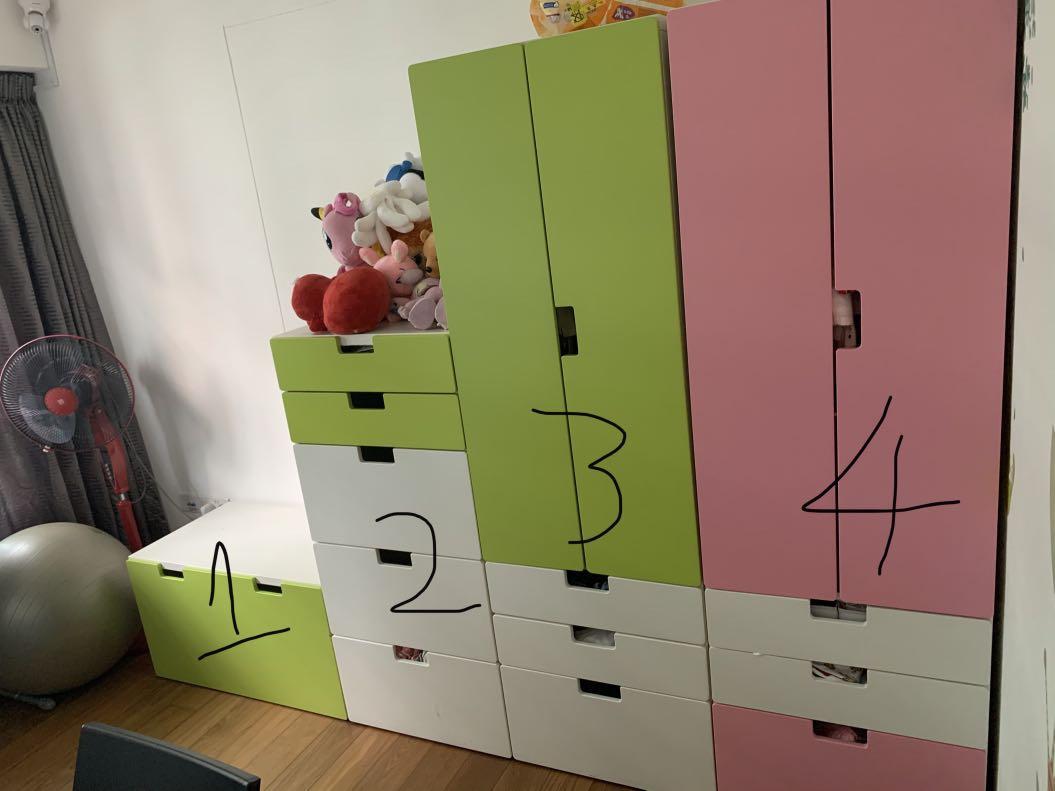 childrens wardrobe and drawers set
