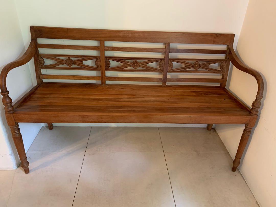 Indonesian cheap teak bench
