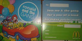 Invitation Cards Ronald and the Gang 17pcs