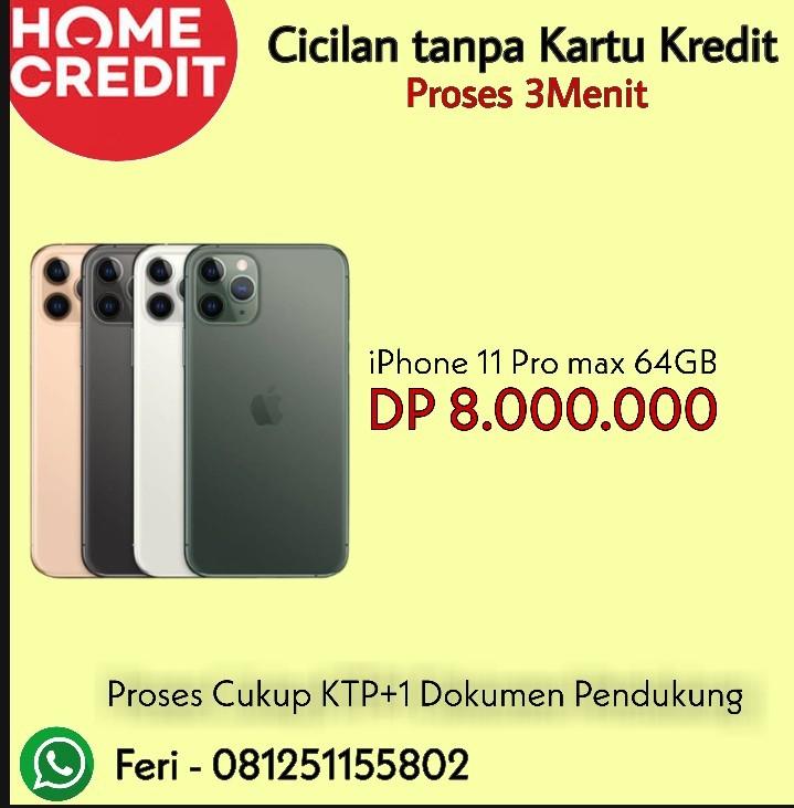 Iphone 11 Pro Max Cicil Pakai Home Credit Dp 8jt Telepon Seluler Tablet Iphone Iphone 11 Series Di Carousell
