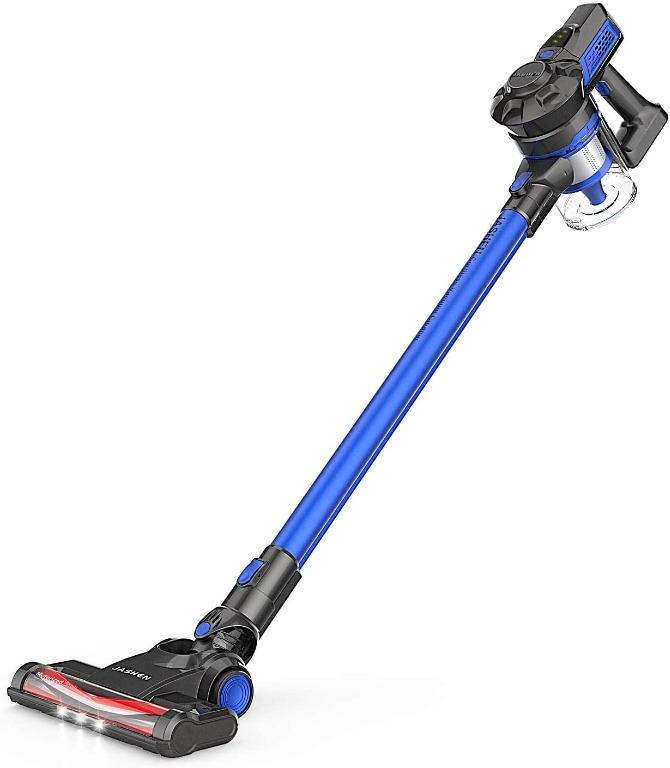 JASHEN V12S Lightweight Cordless Vacuum Cleaner 180W 12Kpa Powerful Suction 2 in 1 Handheld Stick Vacuum with Rechargeable Battery and LED Lights for Hardwood Floors Carpets Rugs and Pet Hair Cars TV