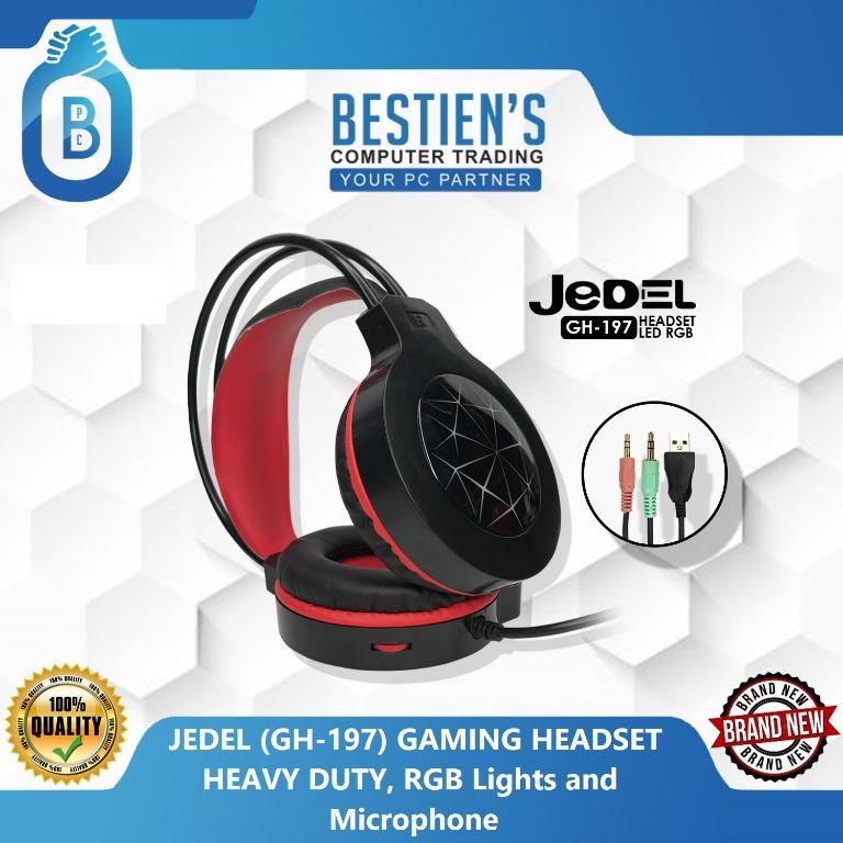 Jedel Gh 197 Gaming Headset Heavy Duty Rgb Lights And Microphone Audio Microphones On Carousell