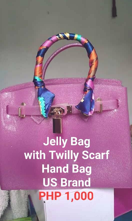 Jelly Bag with Twilly Scarf (US Brand), Women's Fashion, Bags