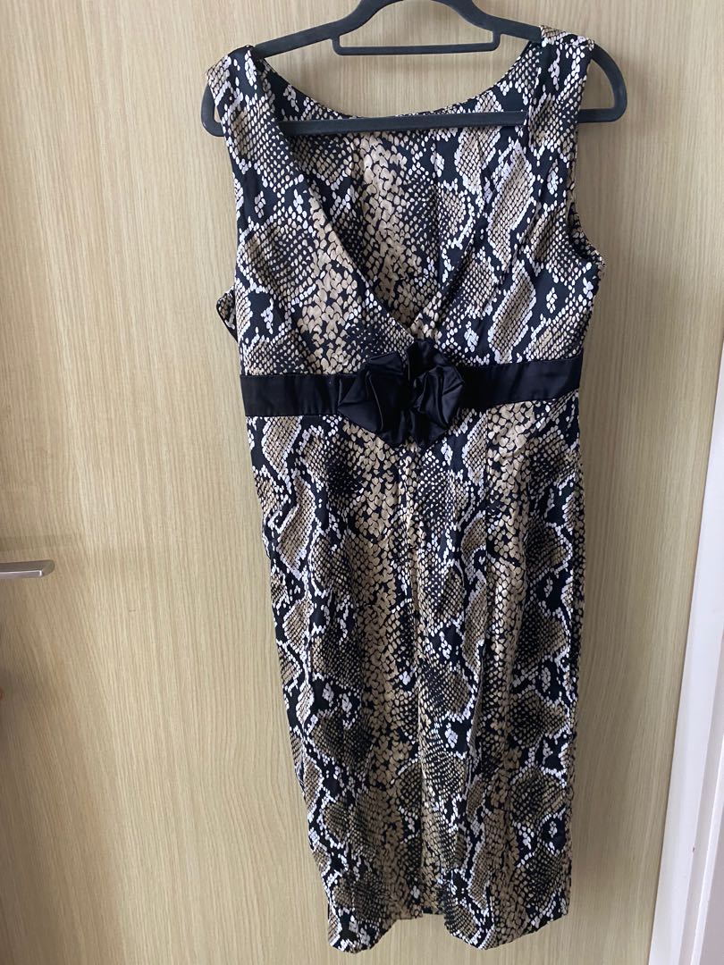 karen millen snakeskin dress