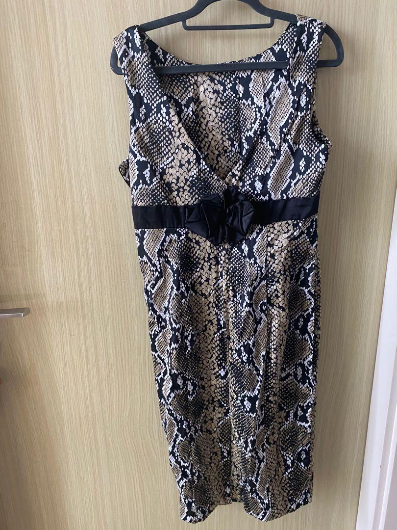 Karen millen snakeskin dress online