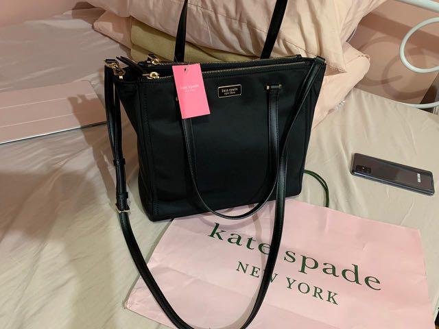 Kate Spade two way nylon tote, Women's Fashion, Bags & Wallets