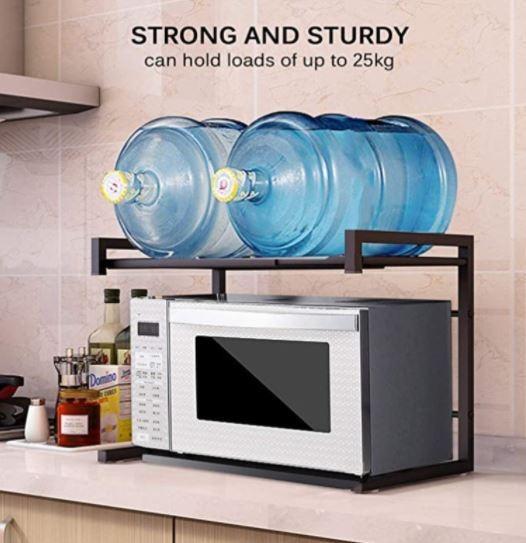 Kitchen Space Saver Microwave Oven Adjustable Rack Furniture Shelves Drawers On Carousell