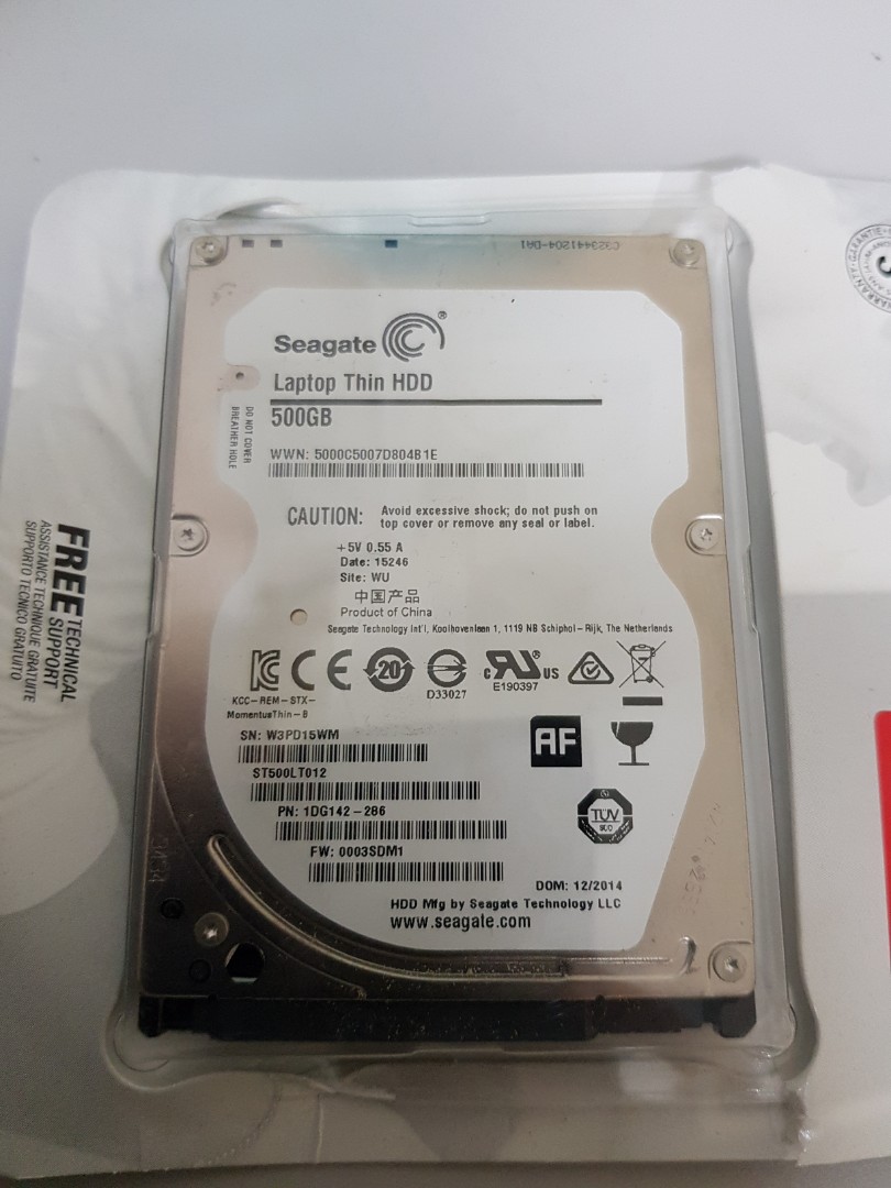 Laptop Thin Hdd 500gb Electronics Computer Parts Accessories On Carousell