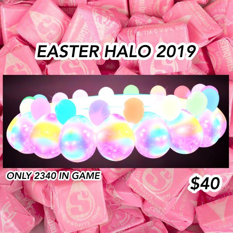 Last One Rare Easter Halo 2019 Royale High Toys Games Video Gaming In Game Products On Carousell - new years update roblox 2019royalehigh
