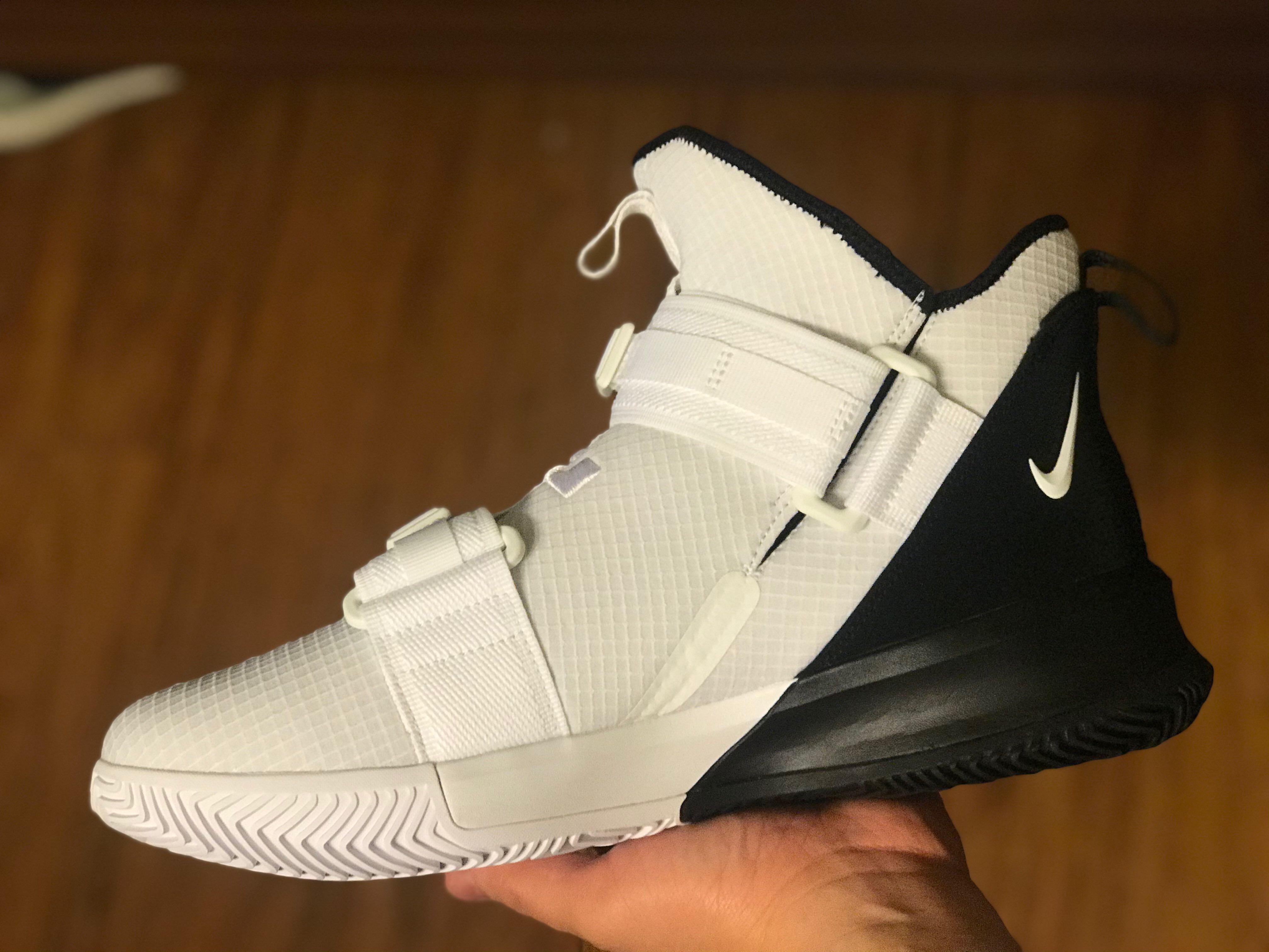 Lebron Soldier 13 SFG White Black Repriced Men s Fashion