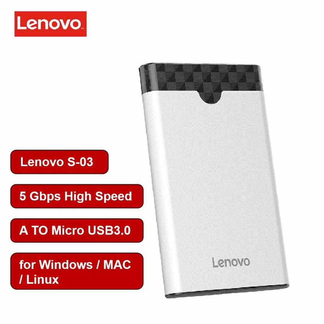 Lenovo Usb3 0 External Ssd Hard Disk Enclosure 2 5 Inch Sata Mechanical Solid State Hard Drive Electronics Computer Parts Accessories On Carousell