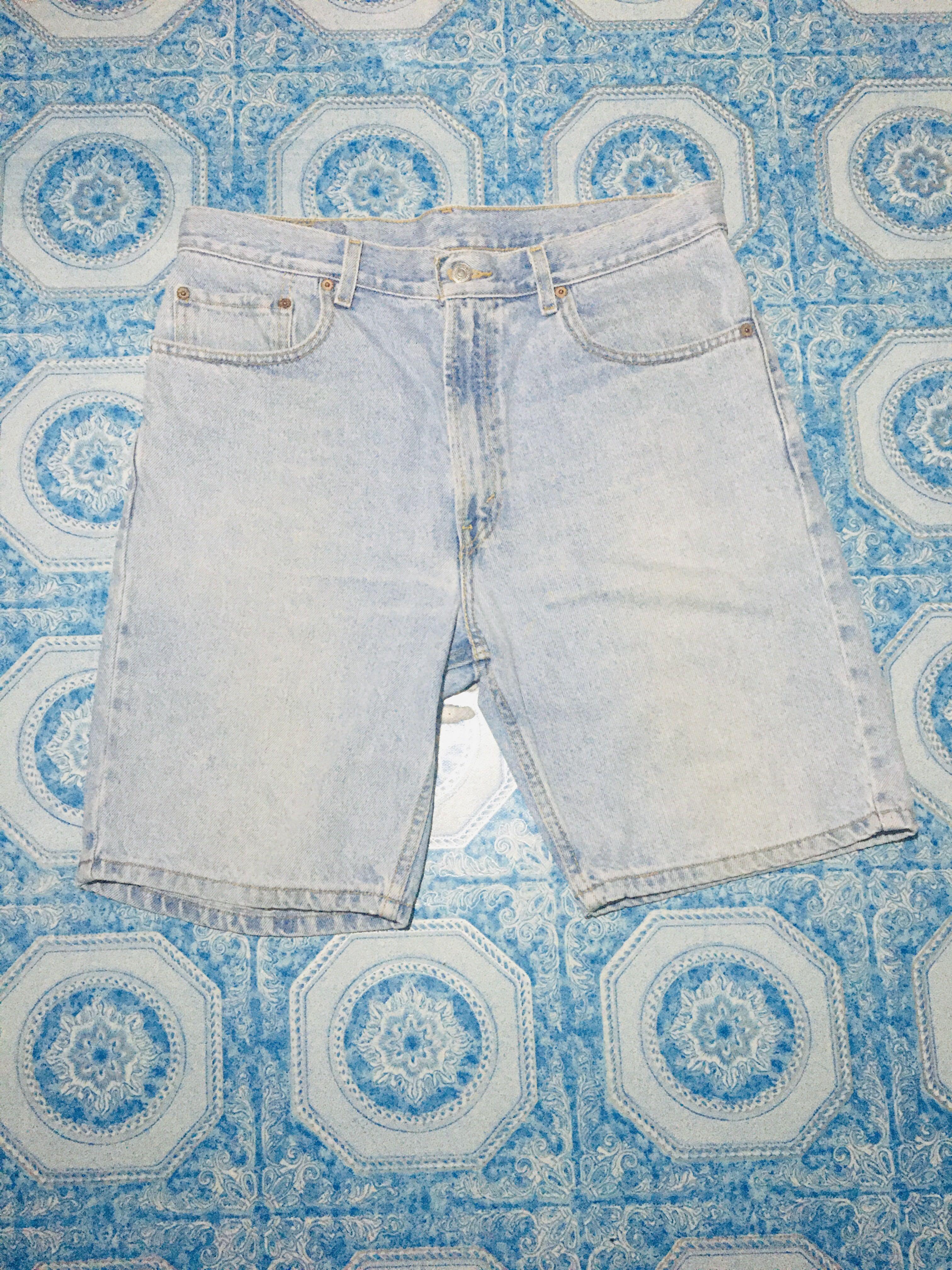 mens levi 505 denim shorts