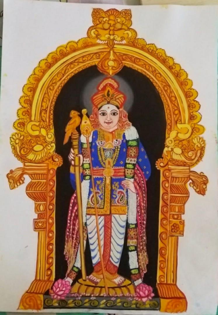Lord Muruga In Raja Alangaram Design Craft Handmade Craft On Carousell In this video there are some pictures of alangaram made by professional see the video and see how the alangaram looks.