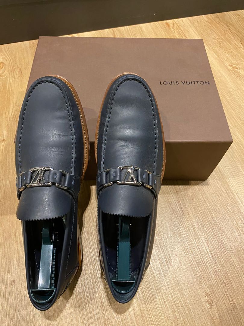 louis vuitton leather loafers