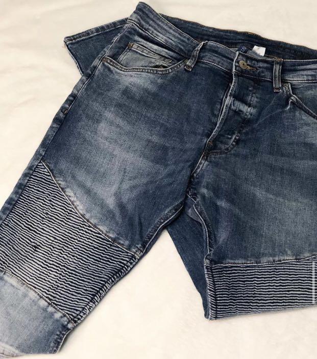 mens jean shorts h&m