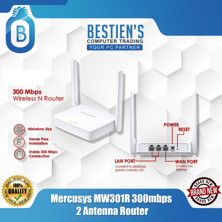Mercusys Mw301r 300mbps 2 Antenna Router Computers Tech Parts Accessories Networking On Carousell