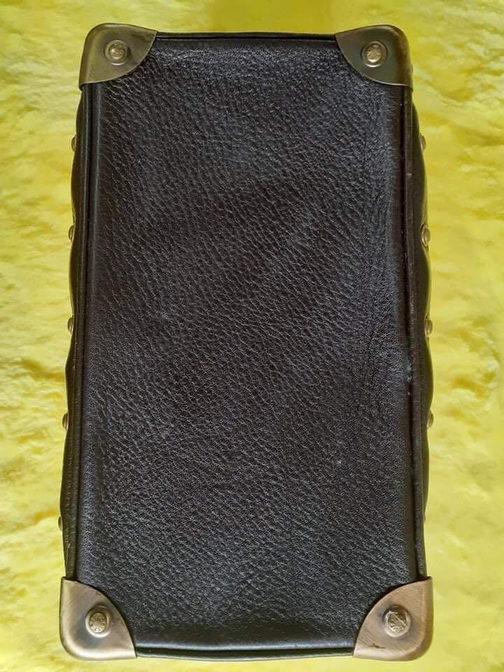 Buy Metrocity Braccialini METRO CITY Black Studded Leather Speedy Online in  India 