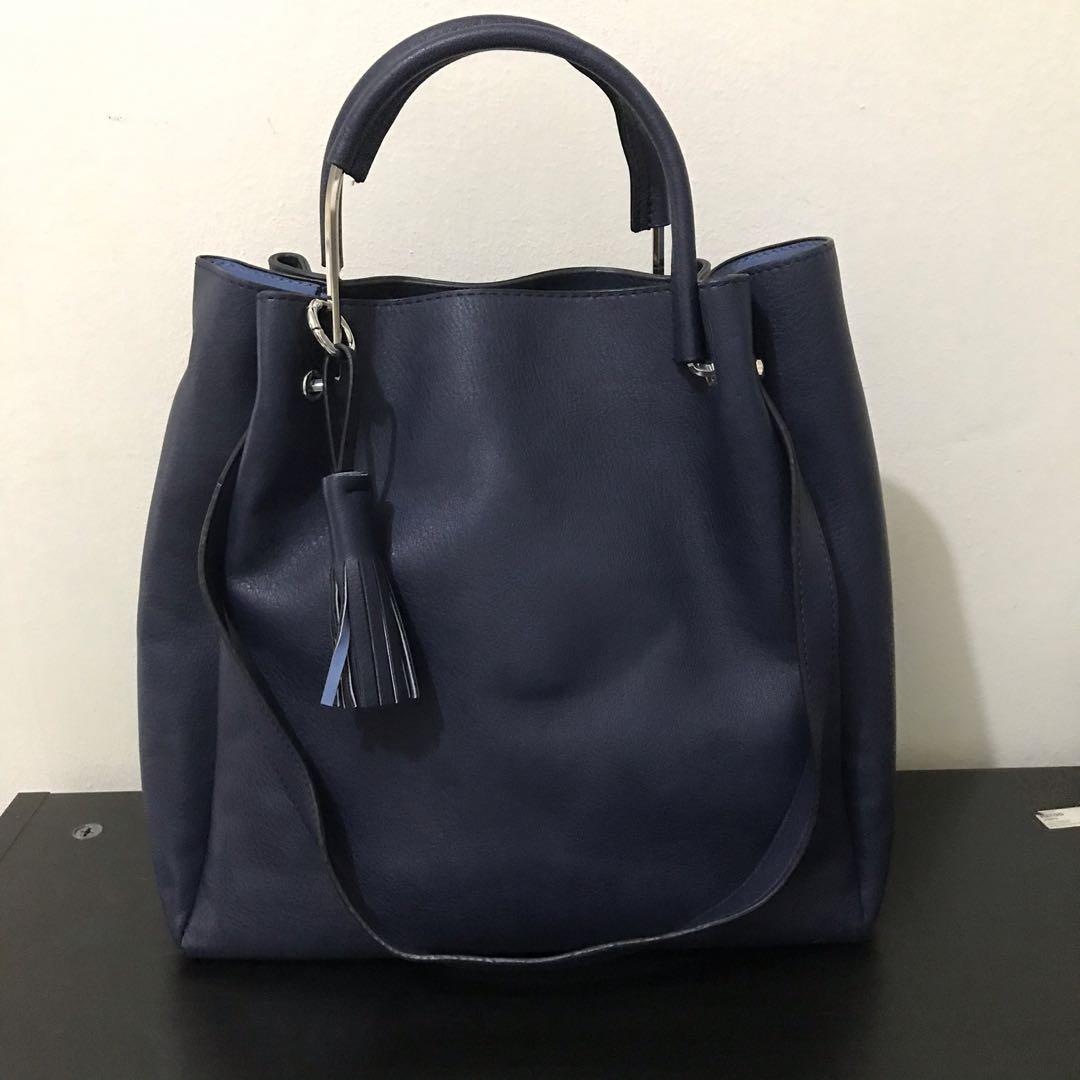 m&s navy handbags