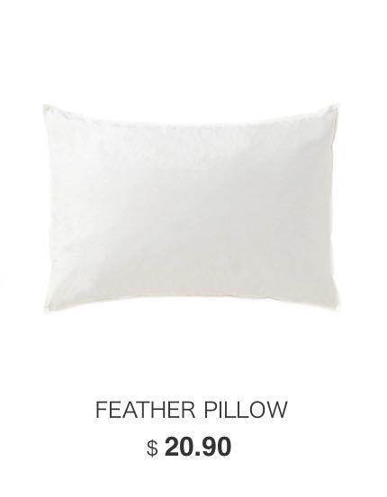 muji feather pillow