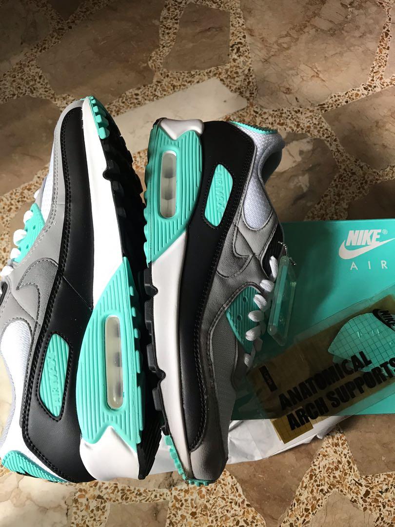 Nike AirMax 90 Turquoise, Men's Fashion, Footwear, Sneakers on Carousell
