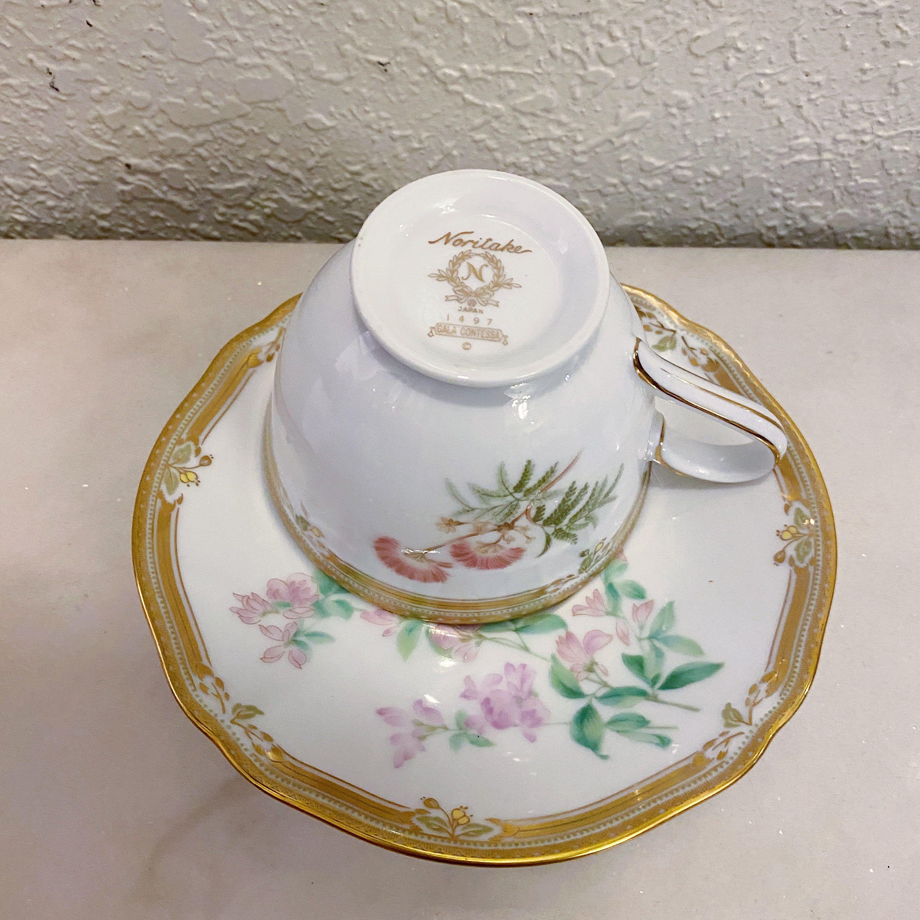 Noritake Gala Contessa Cup and Saucer duo, Furniture & Home Living 