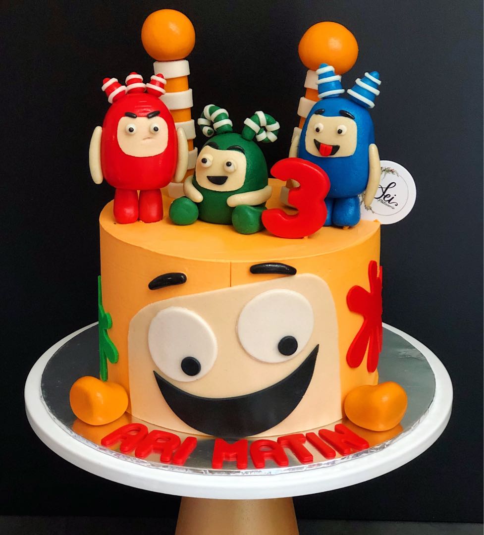oddbods Cake topper with name and age | Lazada PH