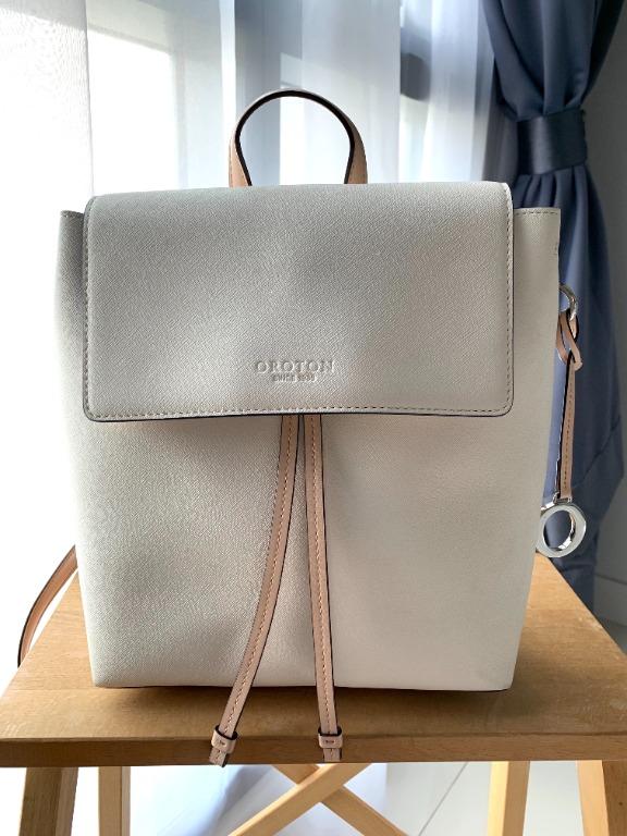 oroton backpack leather