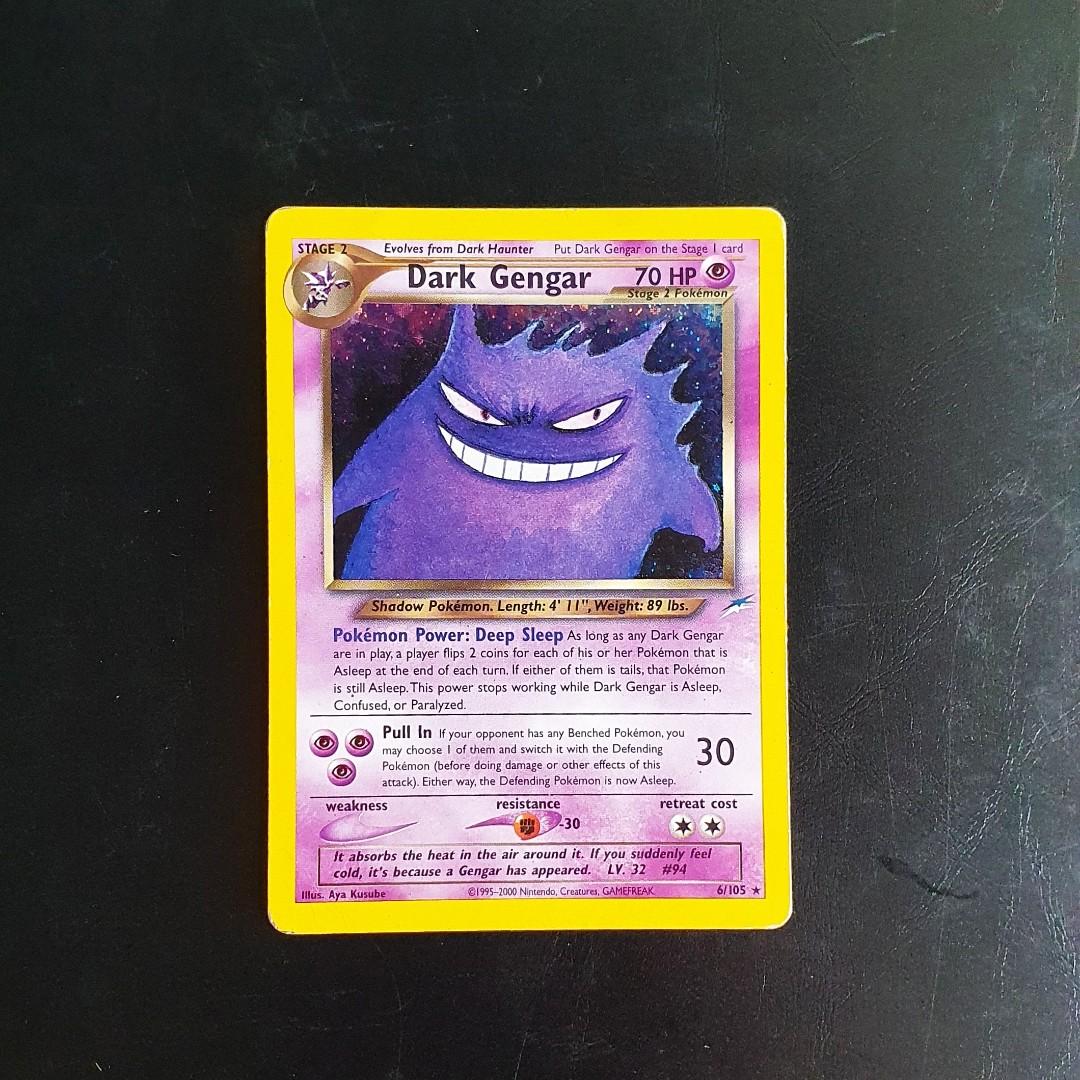 Pokemon pokmon HP Dark Gengar Neo Destiny, Hobbies & Toys, Toys & Games on  Carousell
