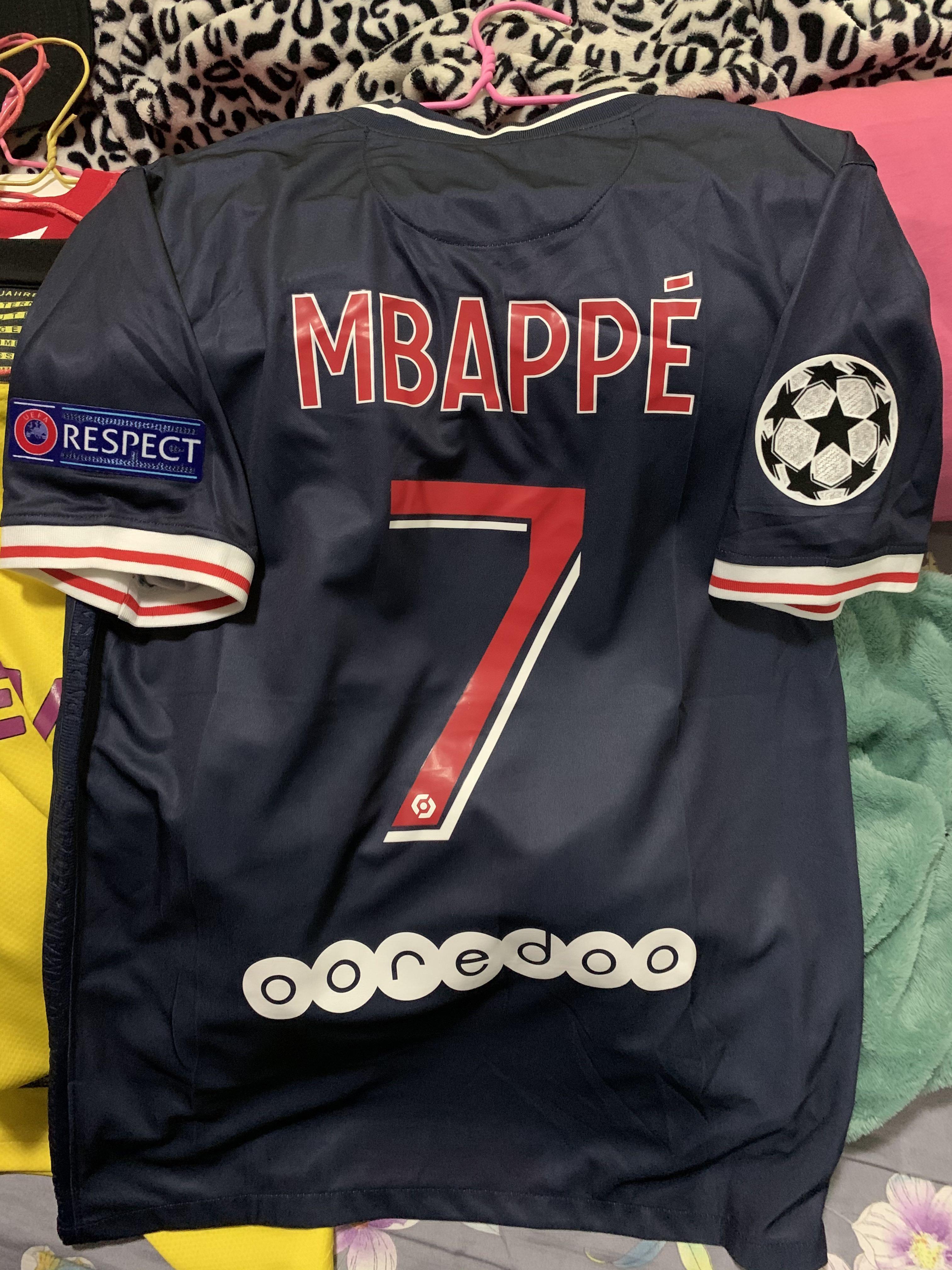 Original Football Shirts on Instagram: 🔥SOLD🔥 . . Paris Saint-Germain  third 2020/21 Kylian Mbappe #7 Size XL excellent •76*60 The color scheme of  the 20-21 third kit brings back memories of the